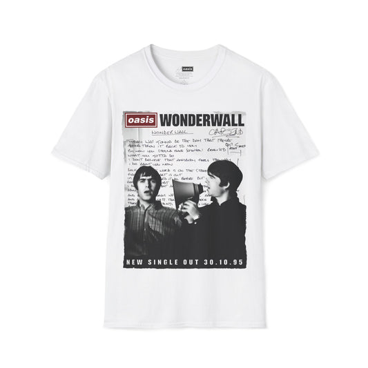 Wonderwall 30 - Lyrics edition -Hand written - White V2