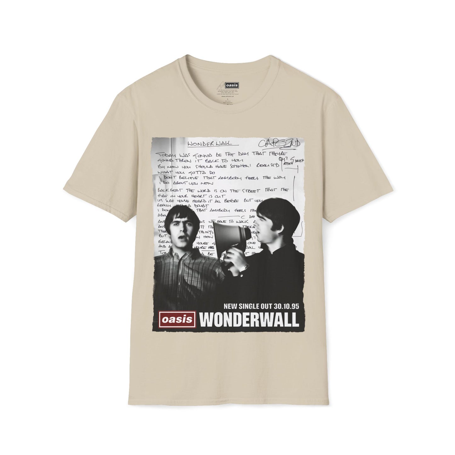 Wonderwall 30 - Lyrics edition -Hand written - White