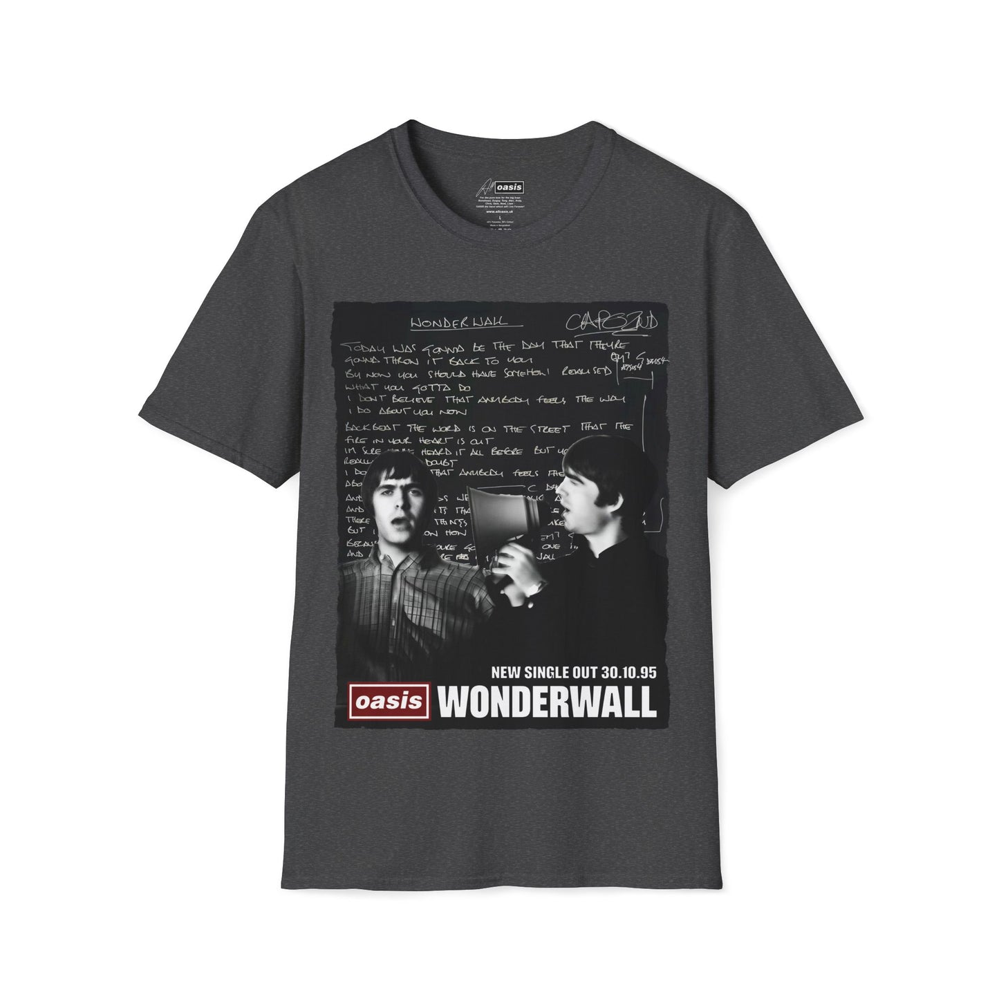 Wonderwall 30 - Lyrics edition -Hand written - Black