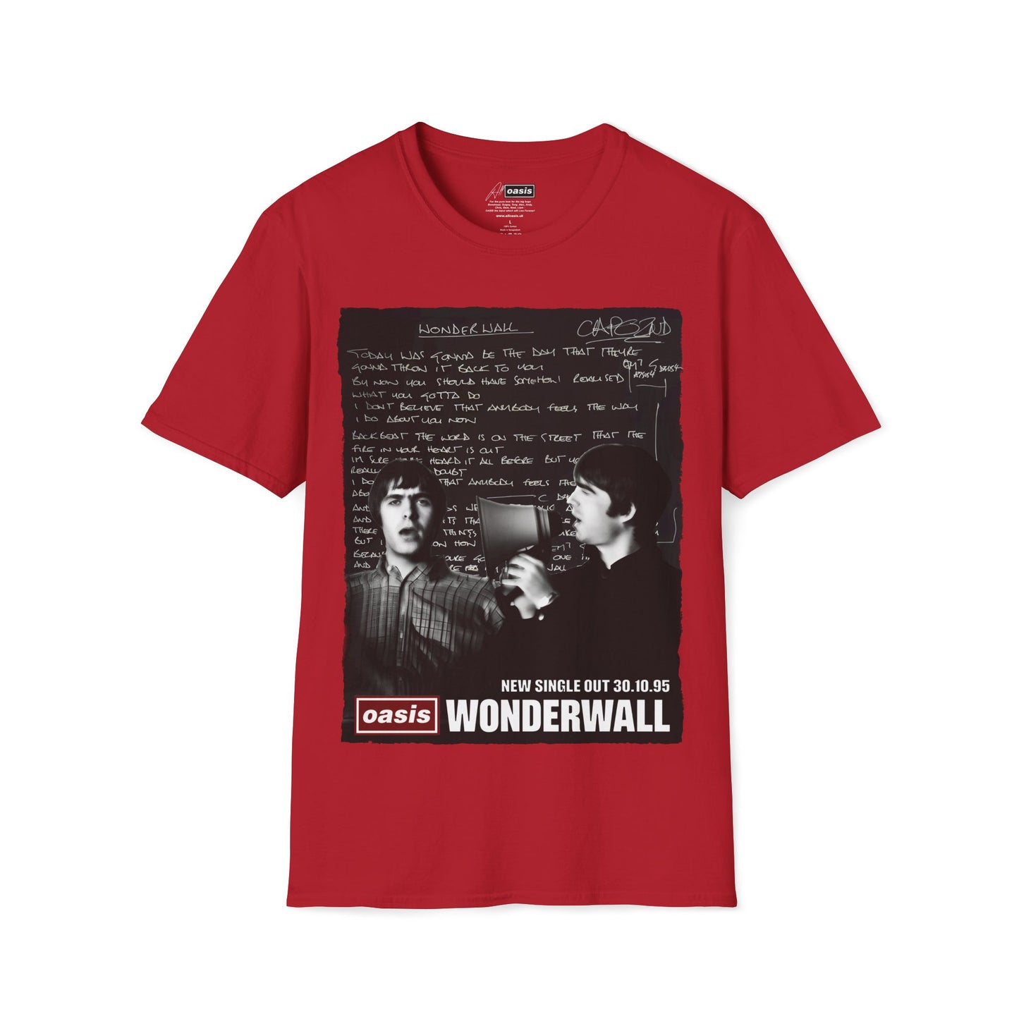 Wonderwall 30 - Lyrics edition -Hand written - Black