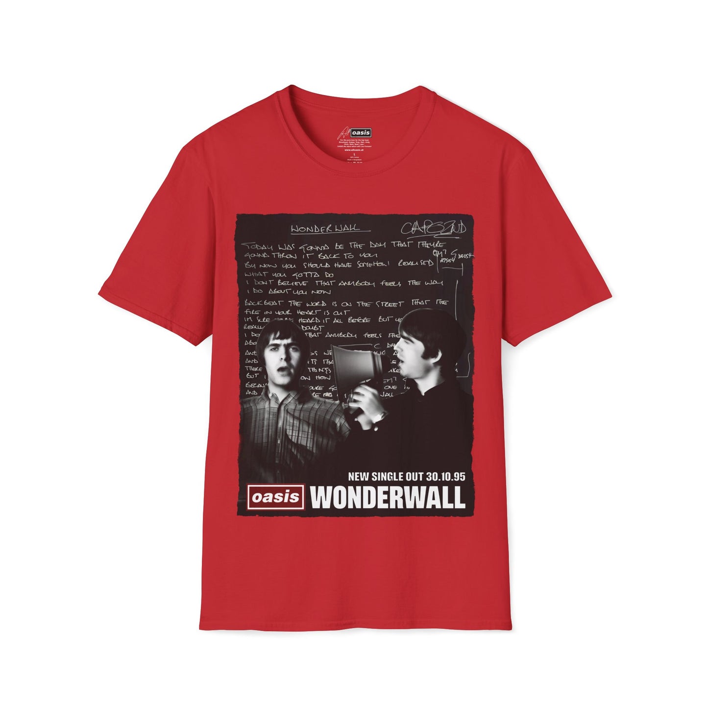Wonderwall 30 - Lyrics edition -Hand written - Black