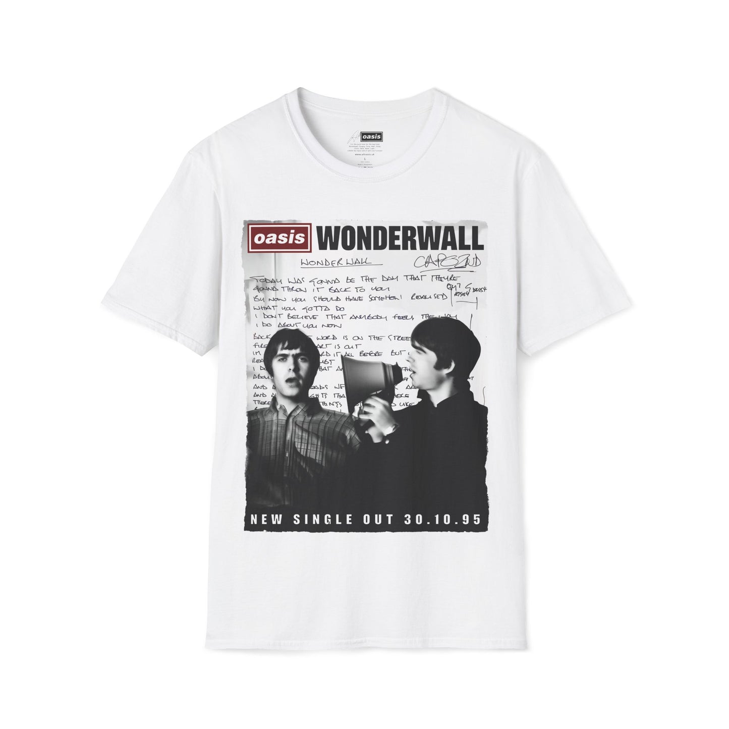 Wonderwall 30 - Lyrics edition -Hand written - White V2