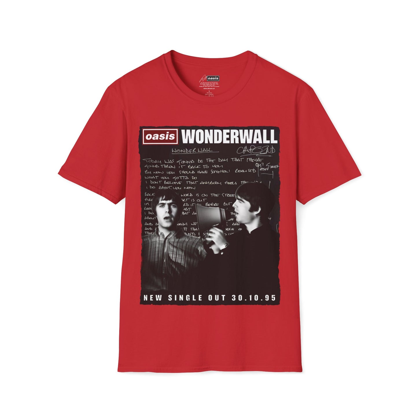 Wonderwall 30 - Lyrics edition -Hand written - Black V2