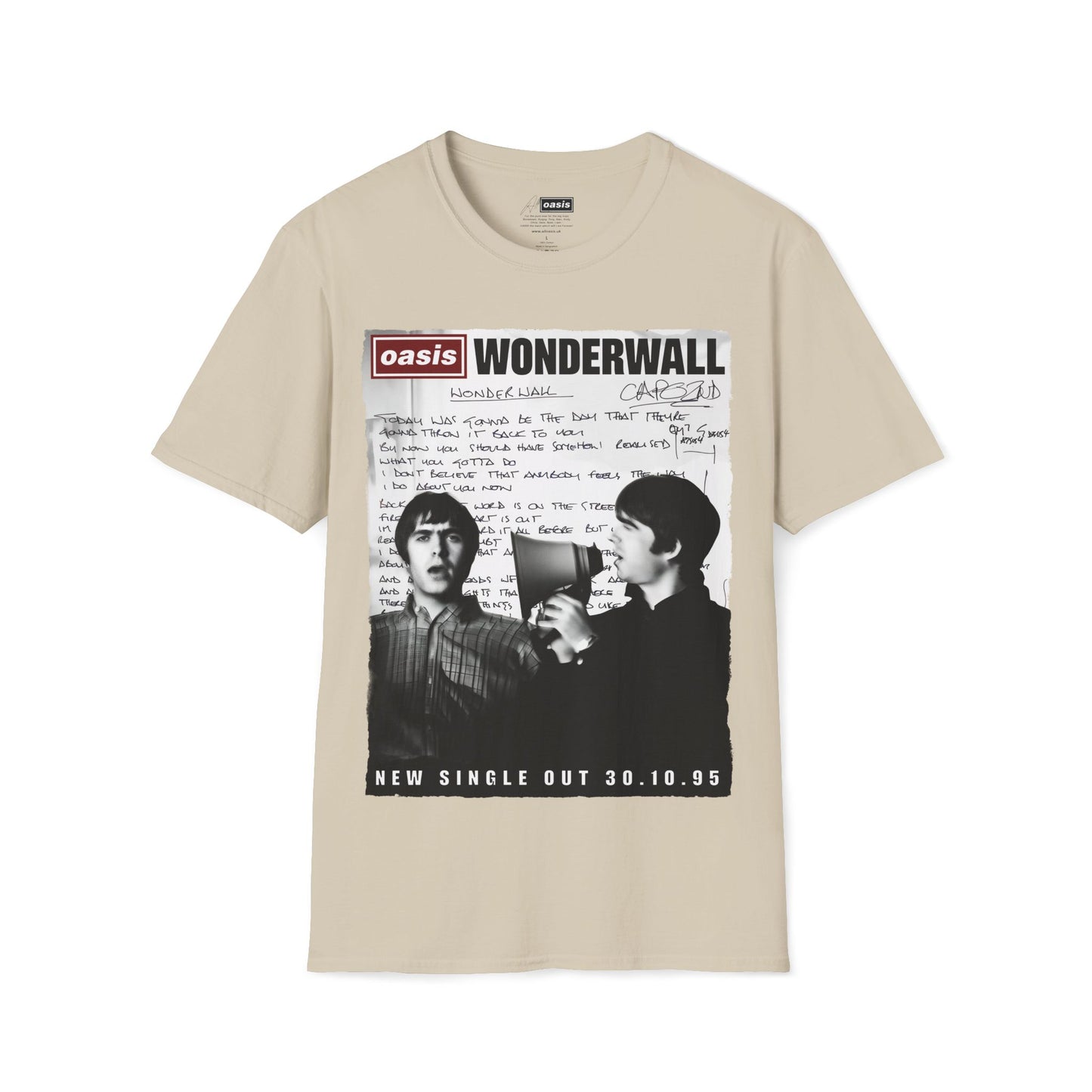 Wonderwall 30 - Lyrics edition -Hand written - White V2