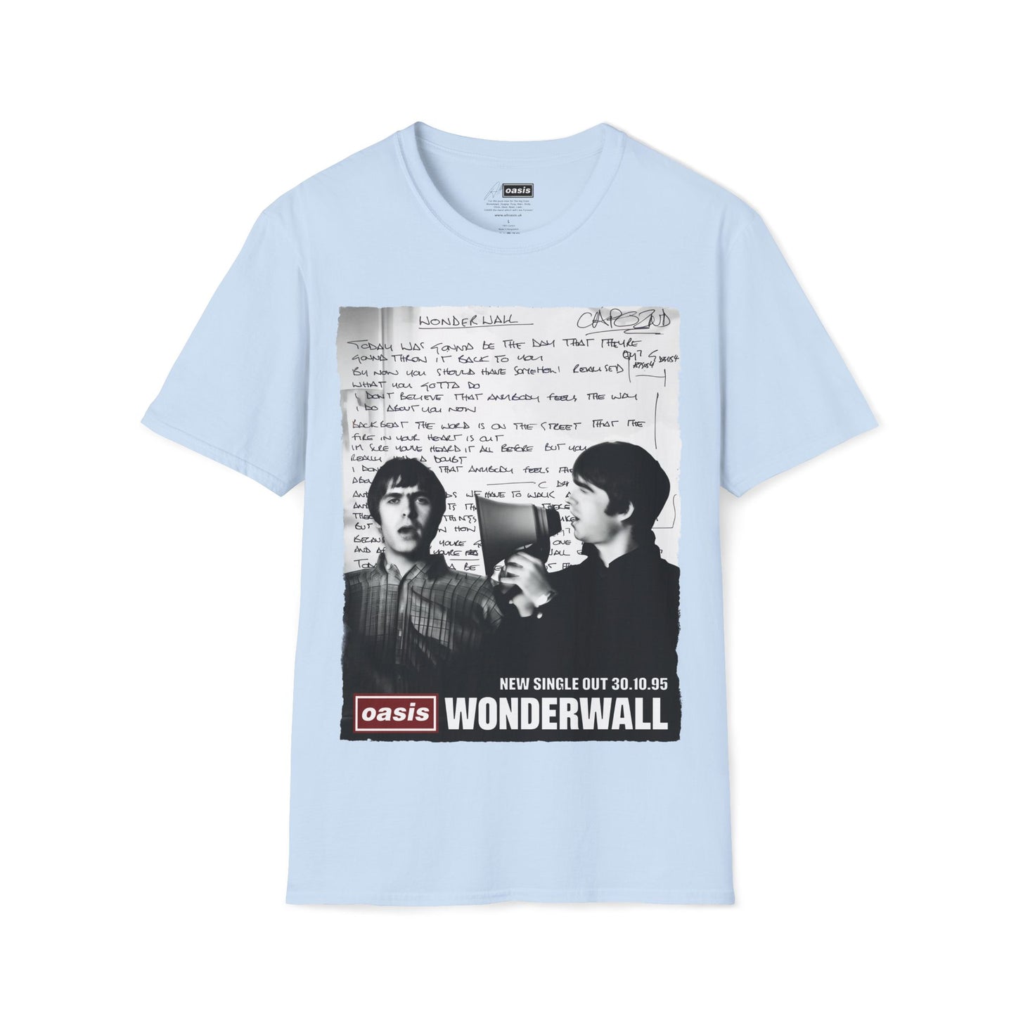 Wonderwall 30 - Lyrics edition -Hand written - White
