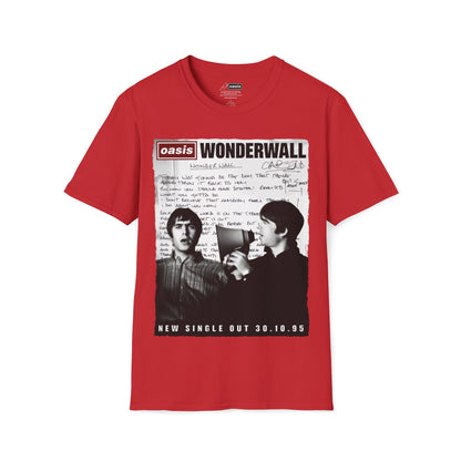 Wonderwall 30 - Lyrics edition -Hand written - White V2