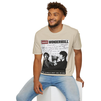 Wonderwall 30 - Lyrics edition -Hand written - White V2