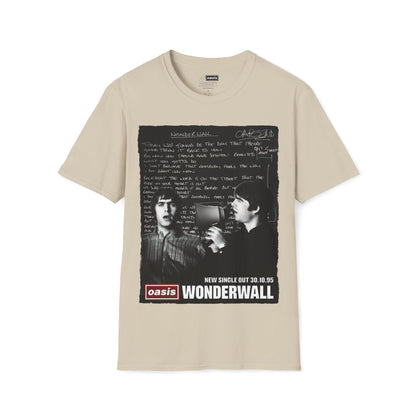Wonderwall 30 - Lyrics edition -Hand written - Black