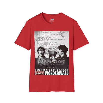 Wonderwall 30 - Full Lyrics edition -Hand written