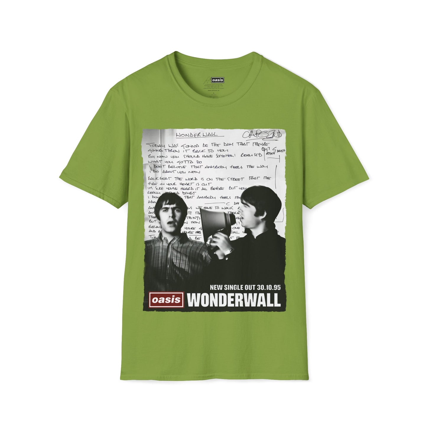 Wonderwall 30 - Lyrics edition -Hand written - White