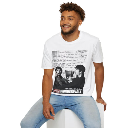 Wonderwall 30 - Lyrics edition -Hand written - White