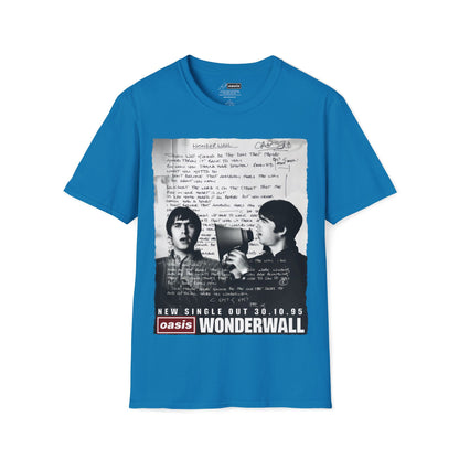 Wonderwall 30 - Full Lyrics edition -Hand written